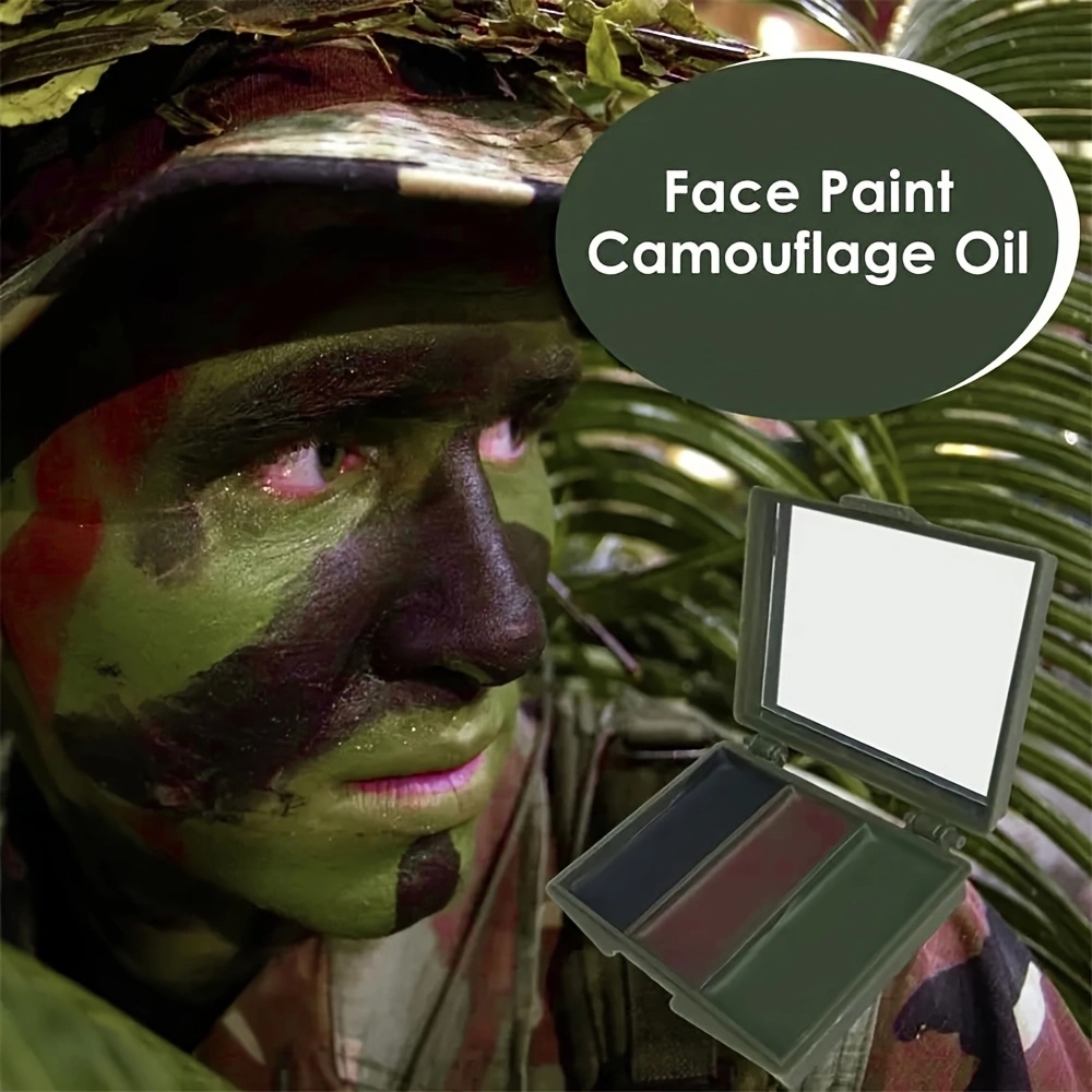 3색 위장 얼굴 페인팅 키트 - 전술 야외 CS 필드  - Camo Face Paint 리뷰 및 가격