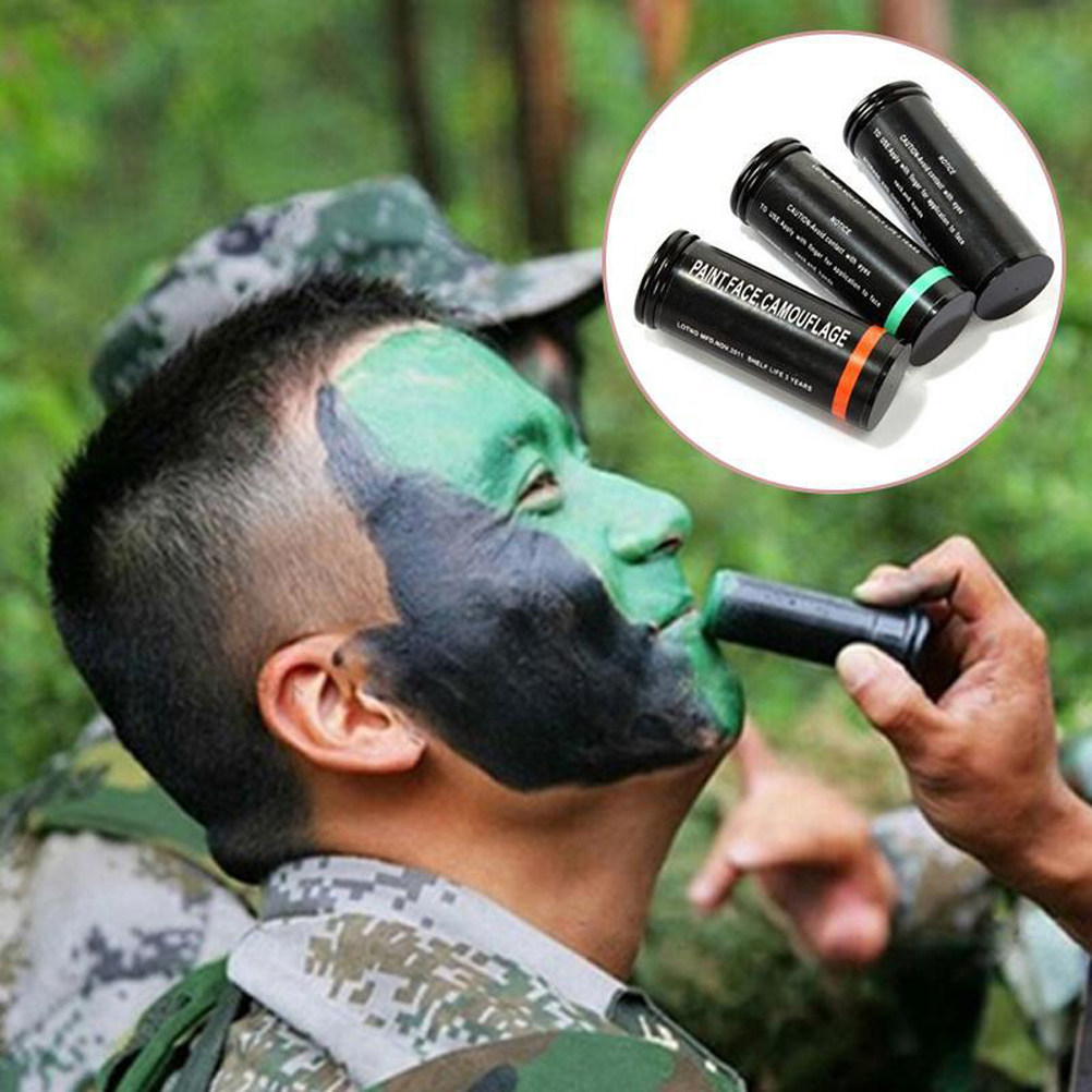 3개입, 피부에 자극이 적고 냄새가 없으며 땀과 비에  - Camo Face Paint 리뷰 및 가격