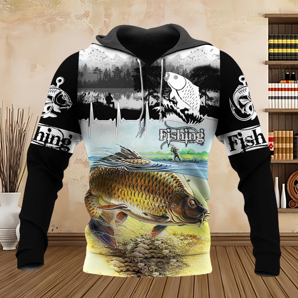 야생 낚시 프린트 3D 캐주얼 후드티 남성용 패션 사냥 - Wildman Hunting & Outdoor Linton'S Corner Silver Lakes 리뷰 및 가격