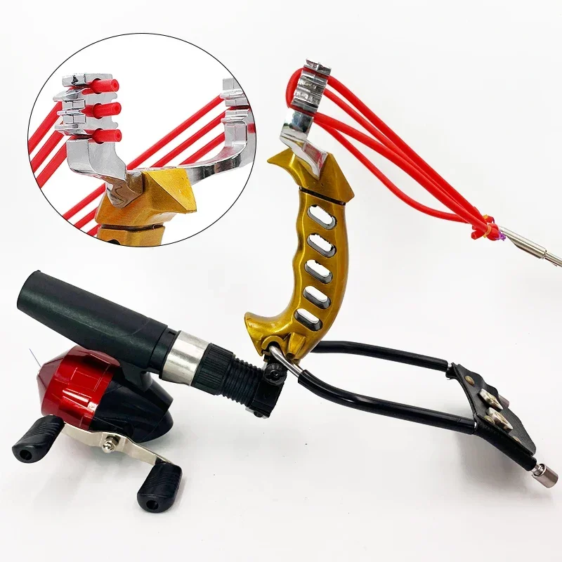손목 받침대가 있는 강력한 낚시 새총, 야외 사냥, 올 - Outdoor Hunting Launcher 리뷰 및 가격